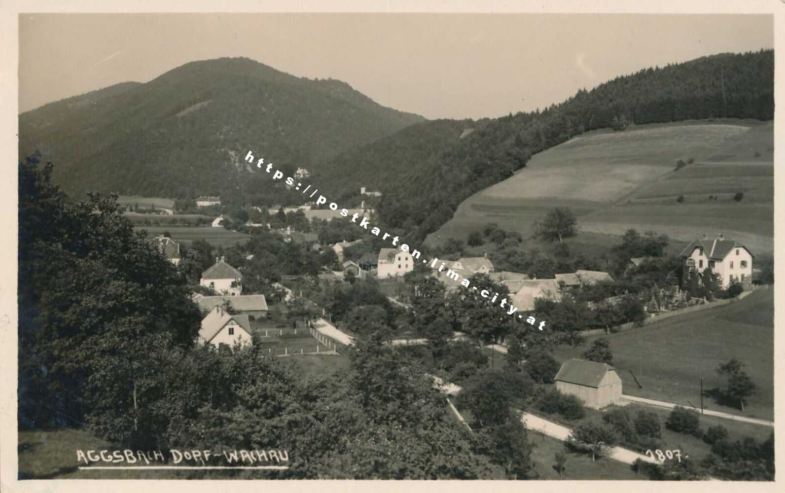 Aggsbach Dorf 1931